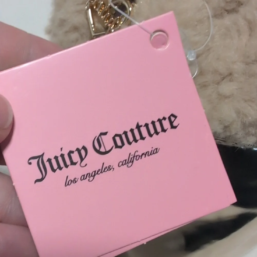 Juicy Couture Terry/Sherpa Cosmetic Travel Bag with Roll Down Top